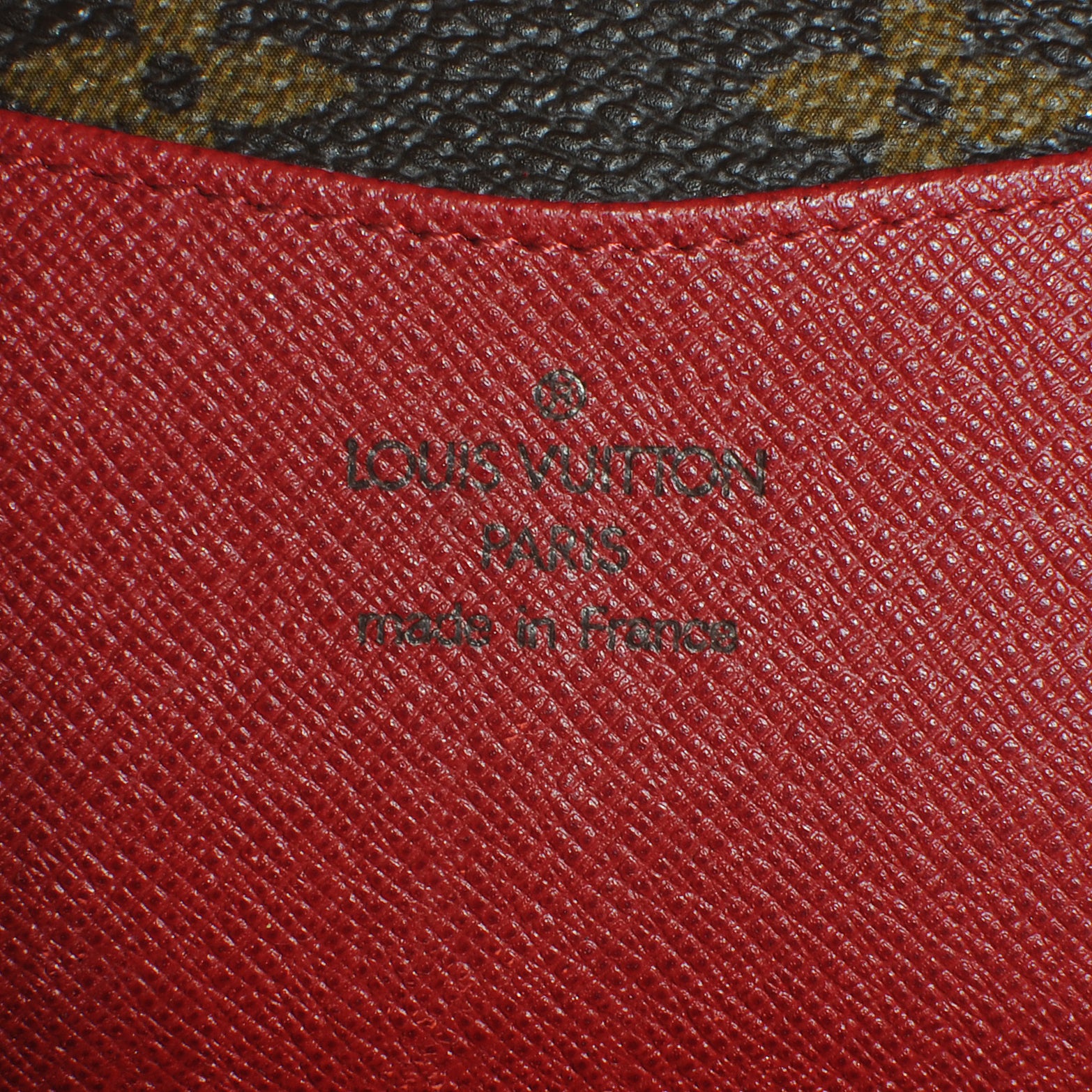Louis Vuitton Monogram Josephine Wallet Red 5 of 6