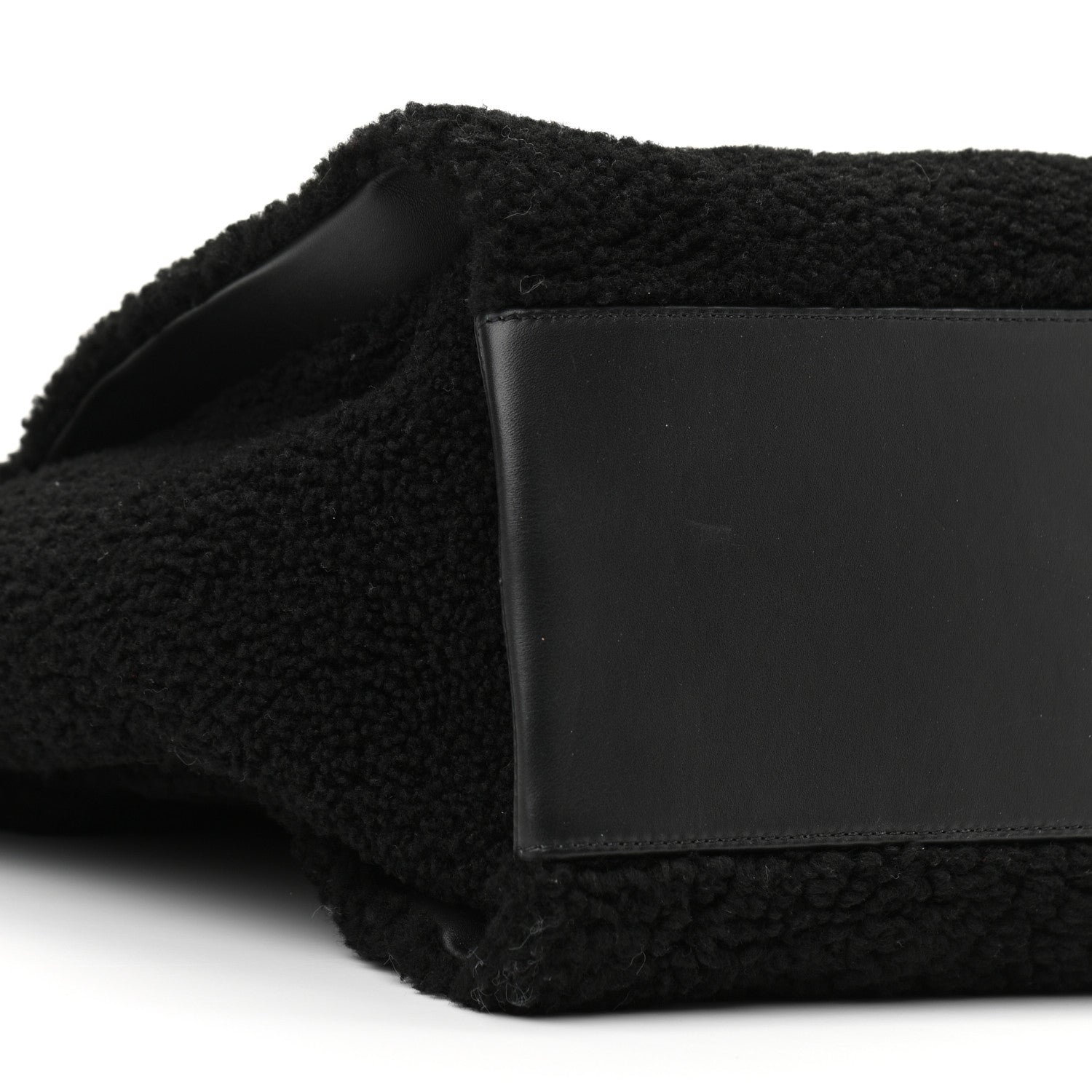 Chanel Shearling Large Deauville Tote Black 9 of 10