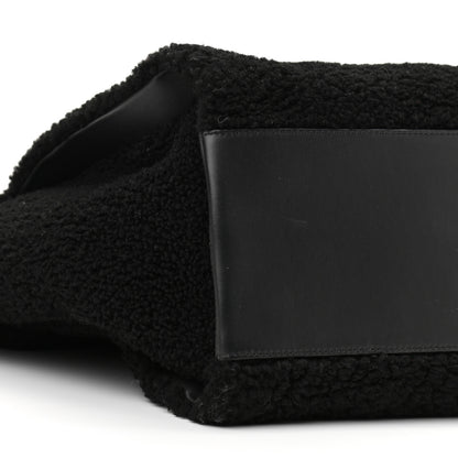 Chanel Shearling Large Deauville Tote Black 9 of 10