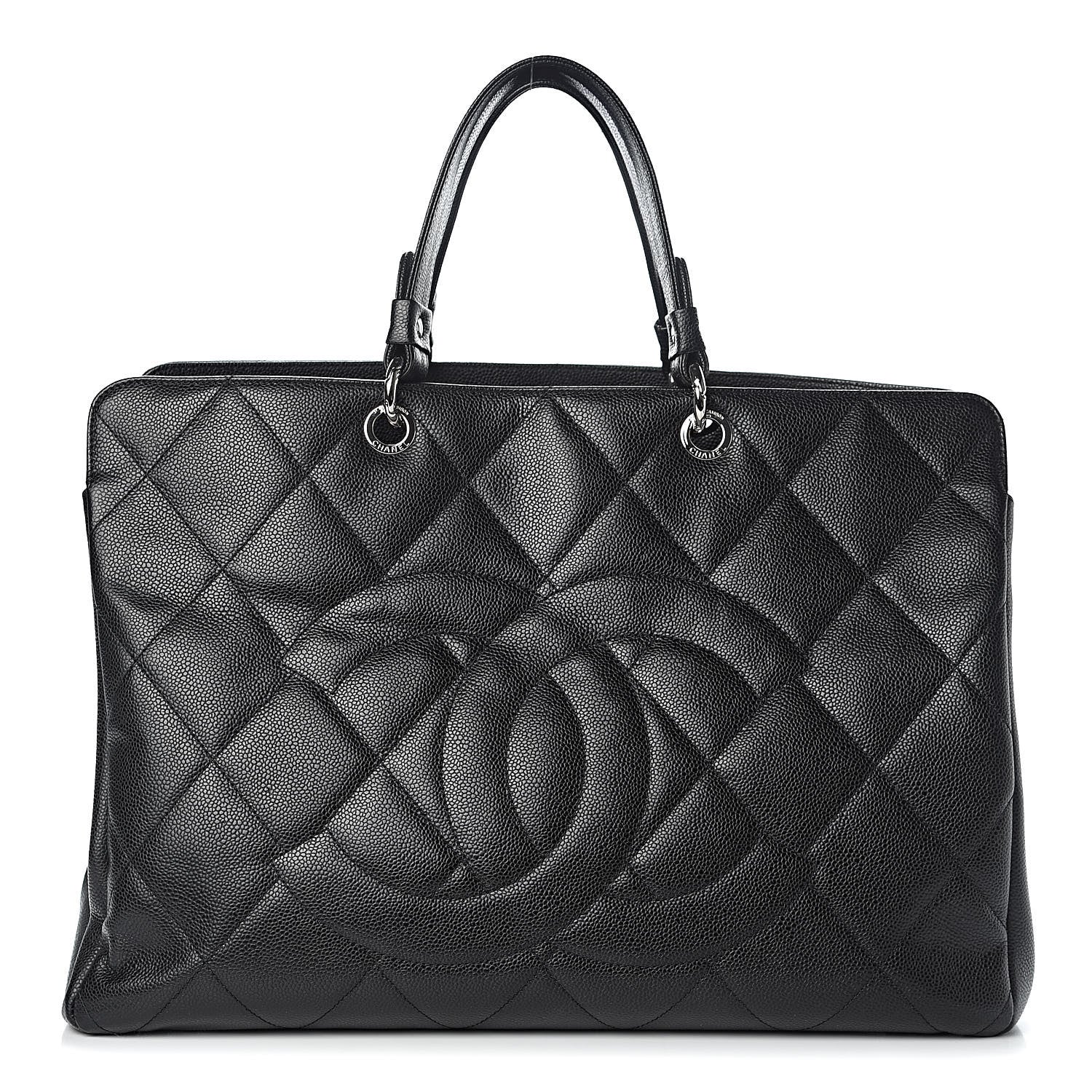 Chanel Soft Caviar Quilted CC Timeless Tote Black 1 of 11