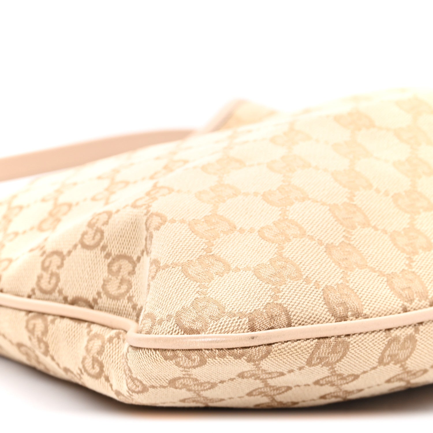 Gucci Monogram Medium New Britt Hobo Beige 10 of 13