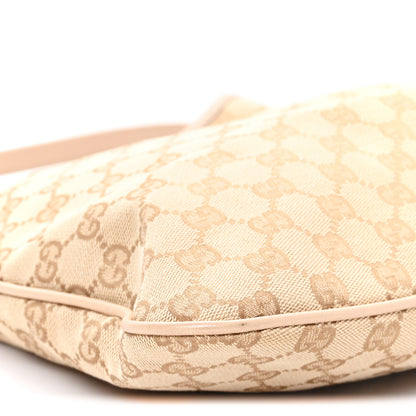 Gucci Monogram Medium New Britt Hobo Beige 10 of 13