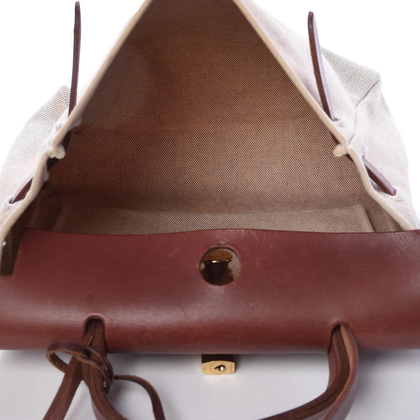 Toile Vache Calfskin Herbag 30 PM Natural