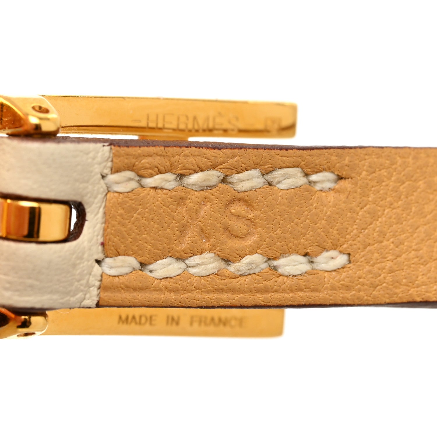 Hermes Swift Behapi Double Tour Reversible Bracelet XS Nata Jaune Ambre 7 of 8