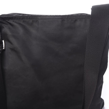 Prada Nylon Flat Messenger Bag Black 7 of 15