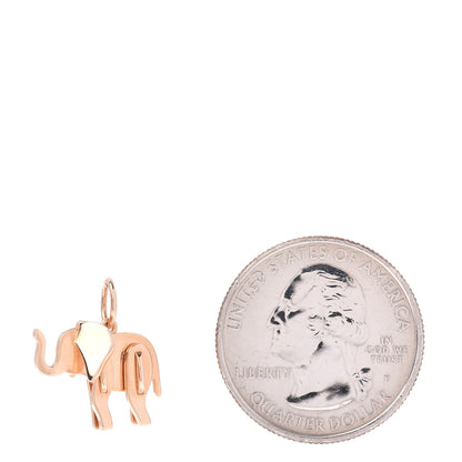 Tiffany 18K Rose Gold Save The Wild Elephant Charm 2 of 3