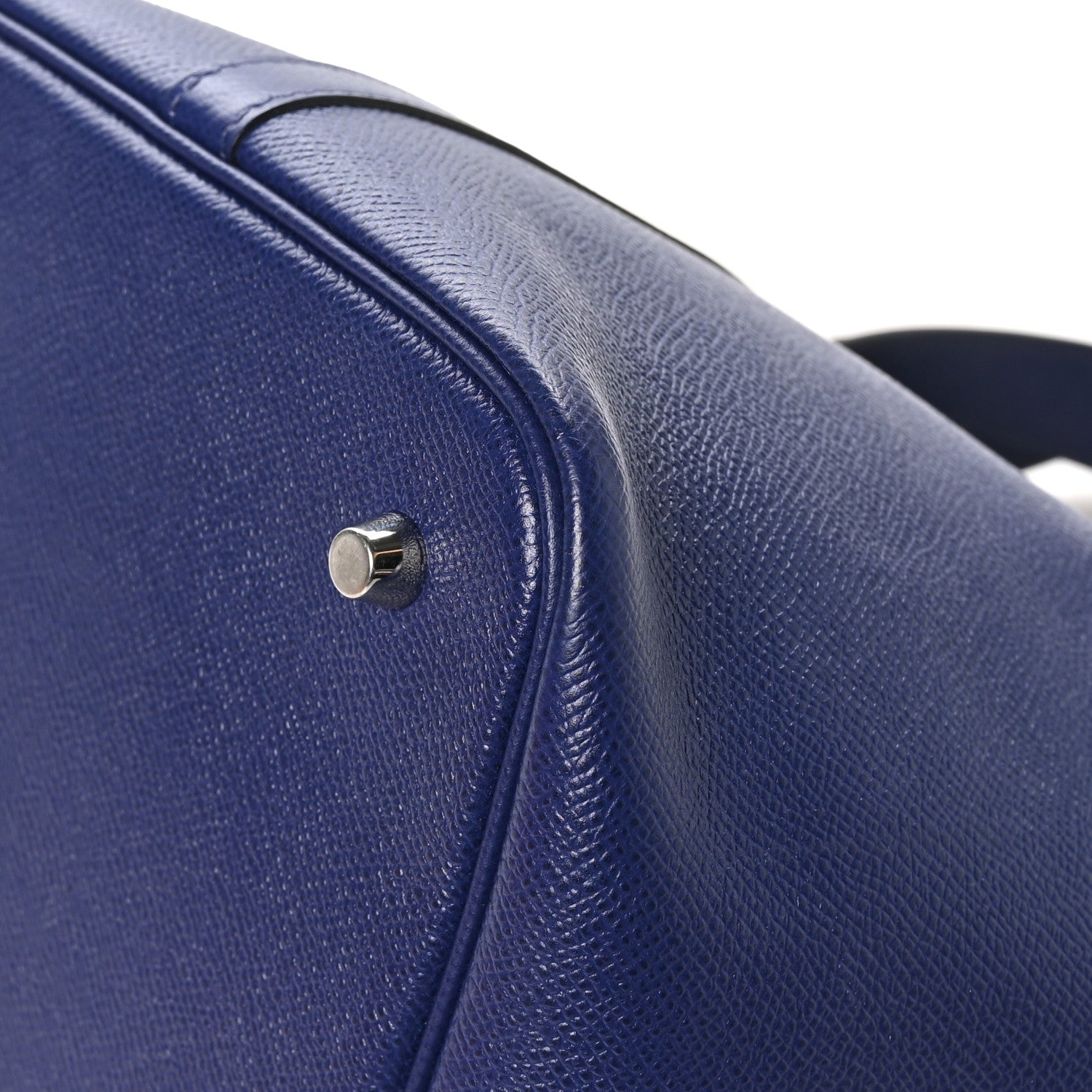 Hermes Epsom Tressage De Cuir Picotin Lock 22 MM Bleu Encre Brique Black 10 of 12