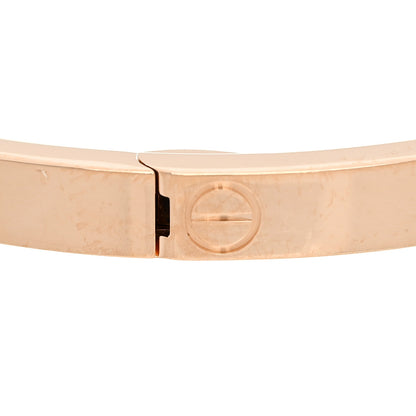 Cartier 18K Pink Gold 6 Diamond Small LOVE Bracelet 16 5 of 8