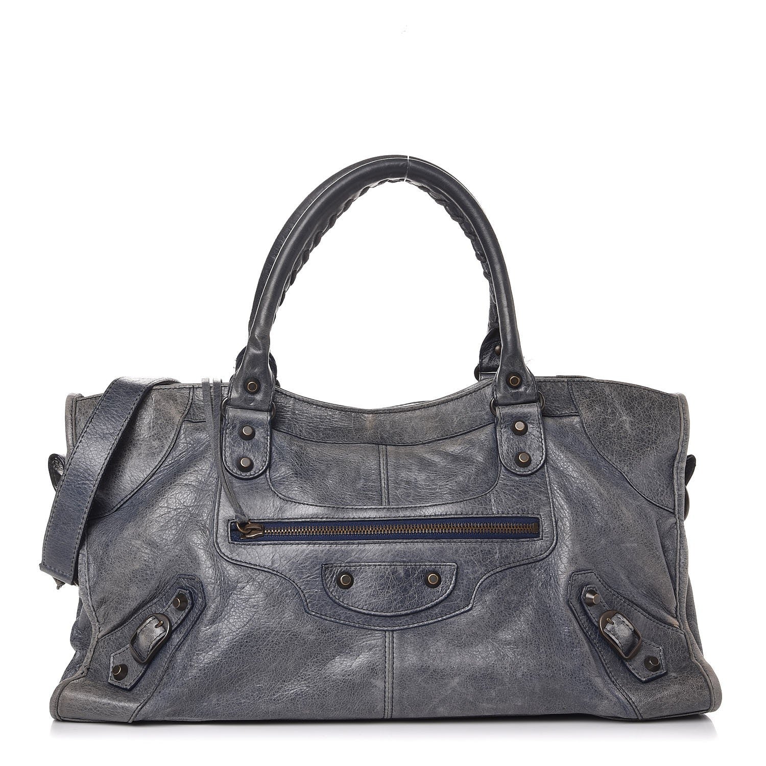 Balenciaga Agneau Classic Hardware Part Time Bleu Roi 1 of 16