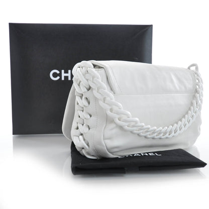Chanel Leather Modern Chain Flap White 3 of 8