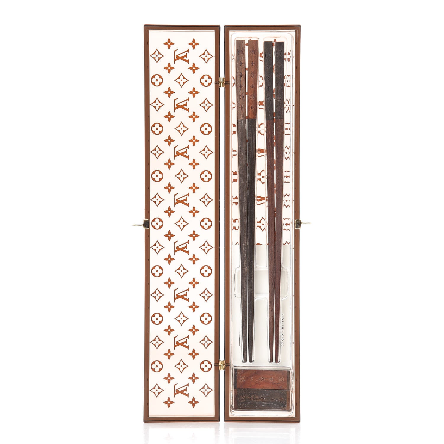 Louis Vuitton Rosewood Monogram Chopsticks with Case 3 of 7