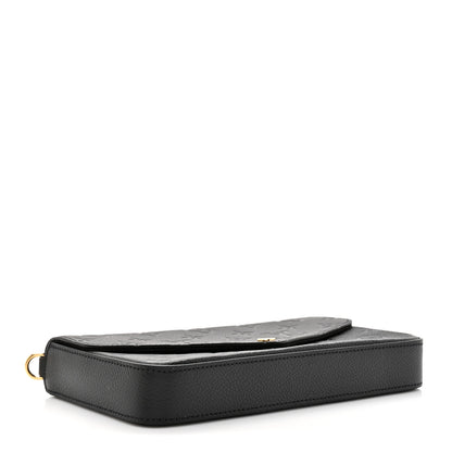 Louis Vuitton Empreinte Pochette Felicie Chain Wallet Black 5 of 13