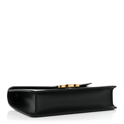Celine Shiny Calfskin Triomphe Margo Wallet on Chain Black 4 of 8