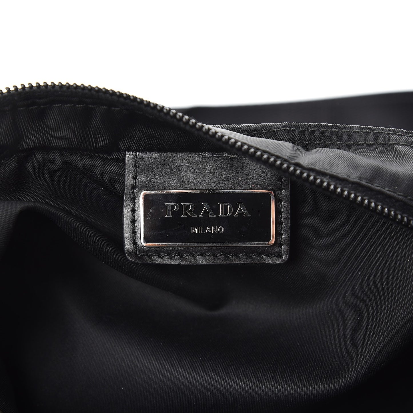 Nylon Vela Flat Messenger Bag Black