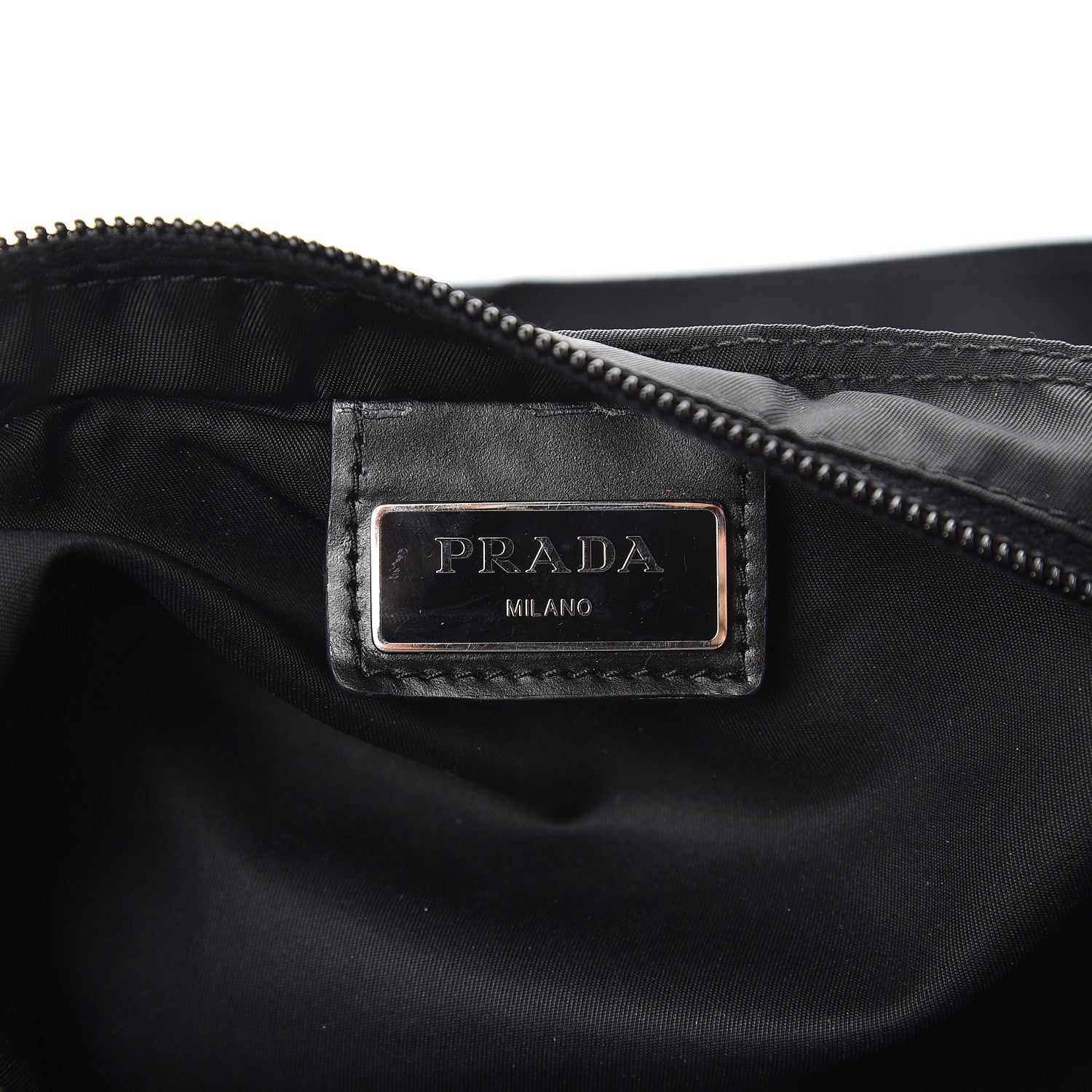 Prada Nylon Vela Flat Messenger Bag Black 6 of 8