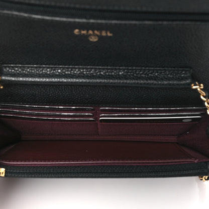 Chanel Caviar Quilted Wallet on Chain WOC Black 5 of 10