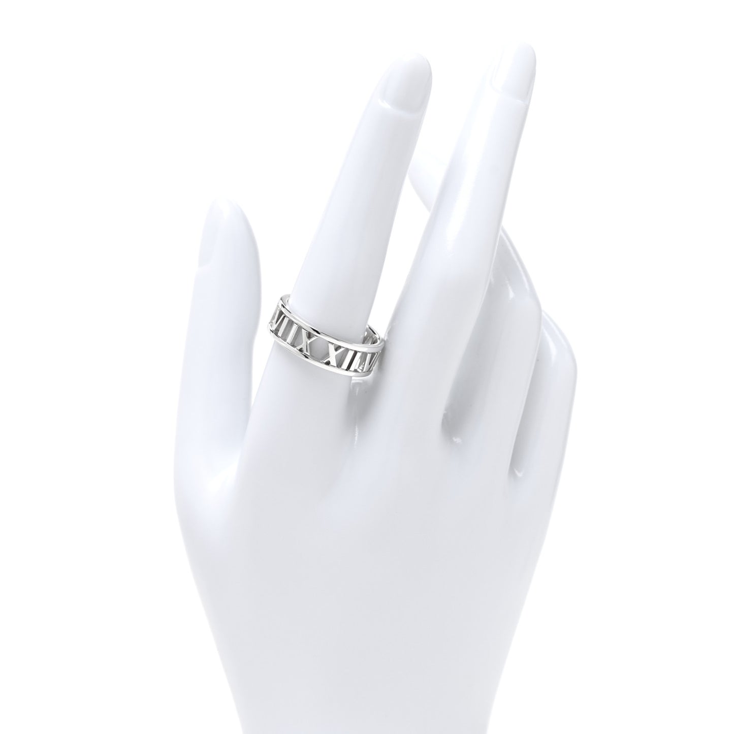 Sterling Silver Wide Atlas Open Ring 60 9.25