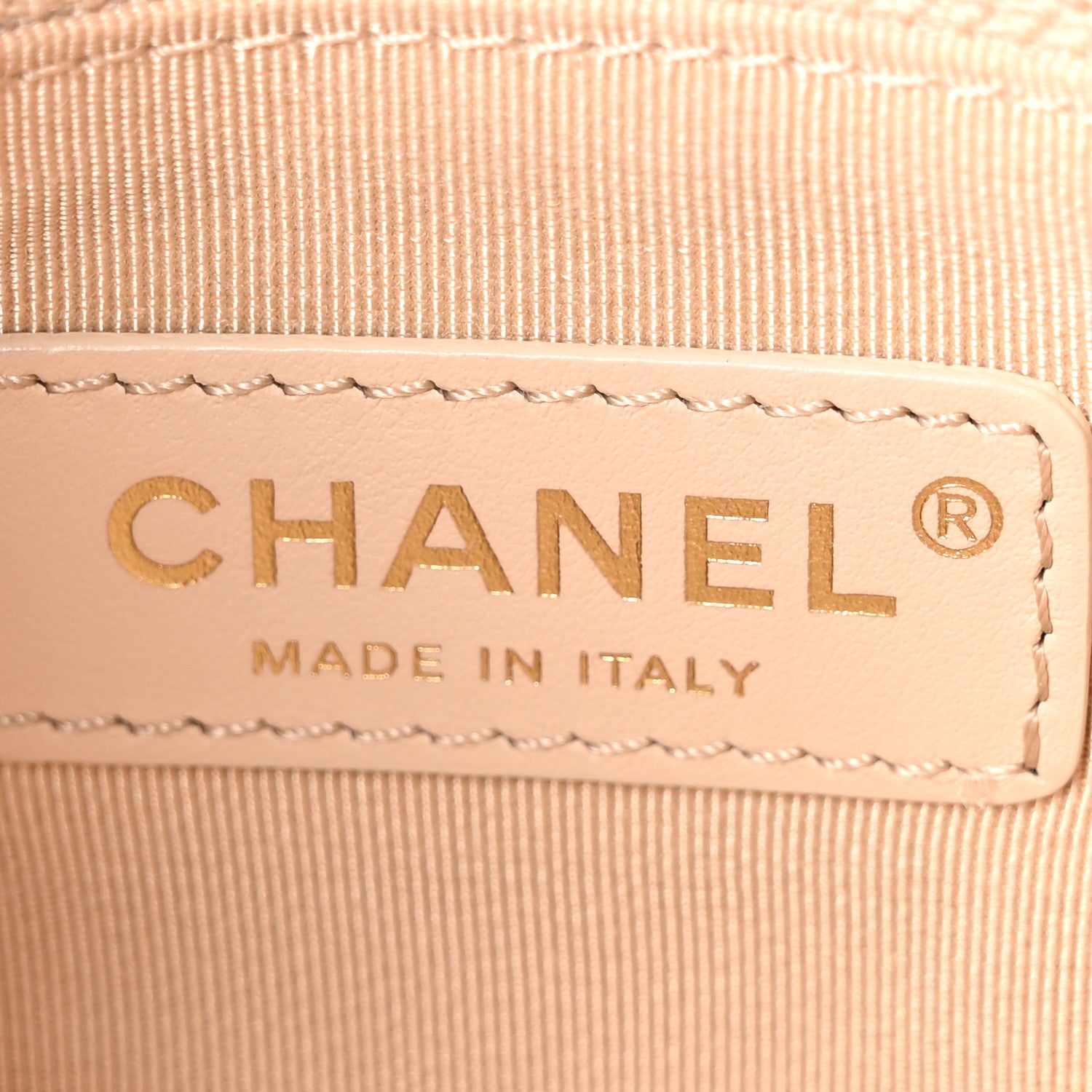 Chanel Calfskin Quilted Small Enchained Flap Beige 6 of 10