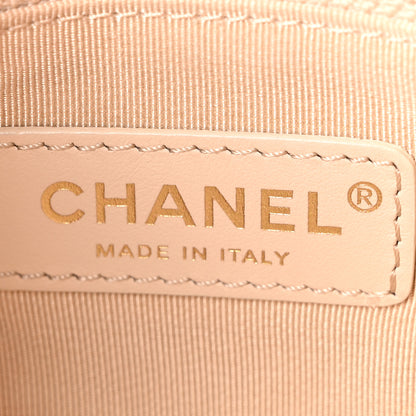 Chanel Calfskin Quilted Small Enchained Flap Beige 6 of 10