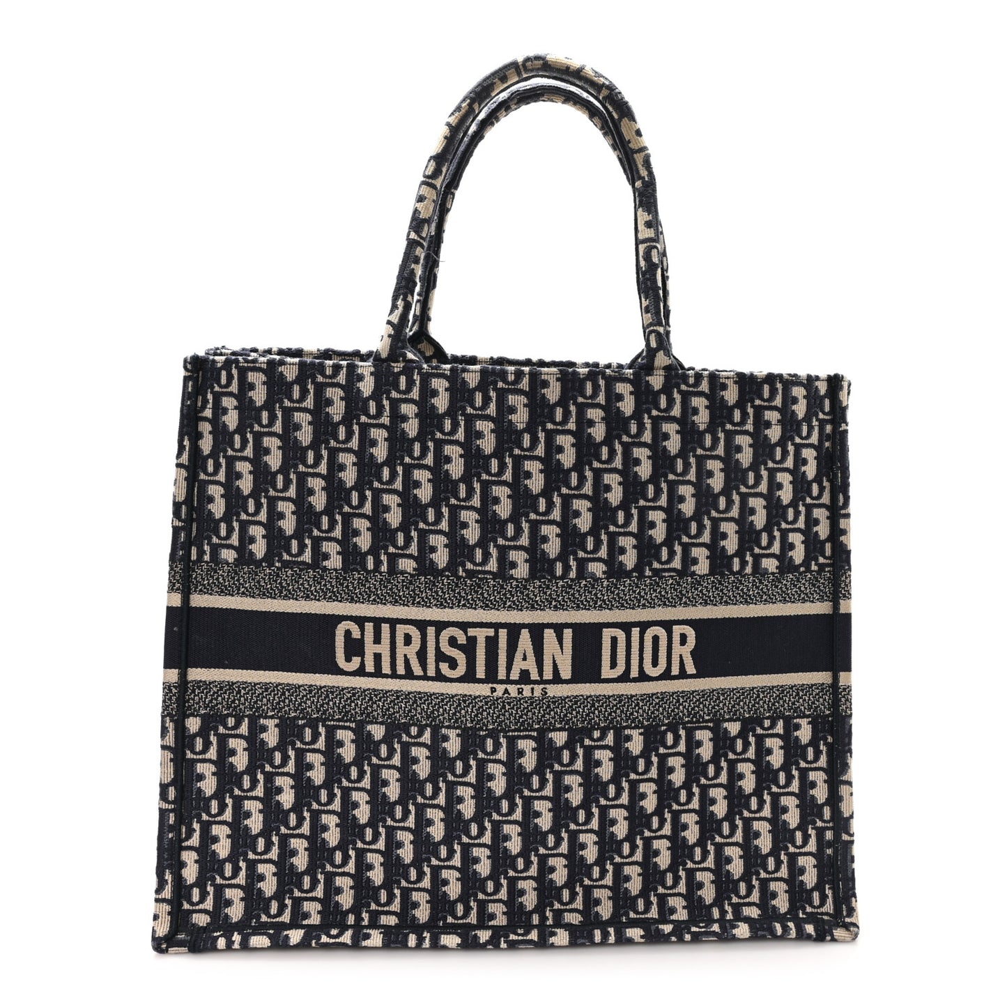 Oblique Large Book Tote Blue Multicolor