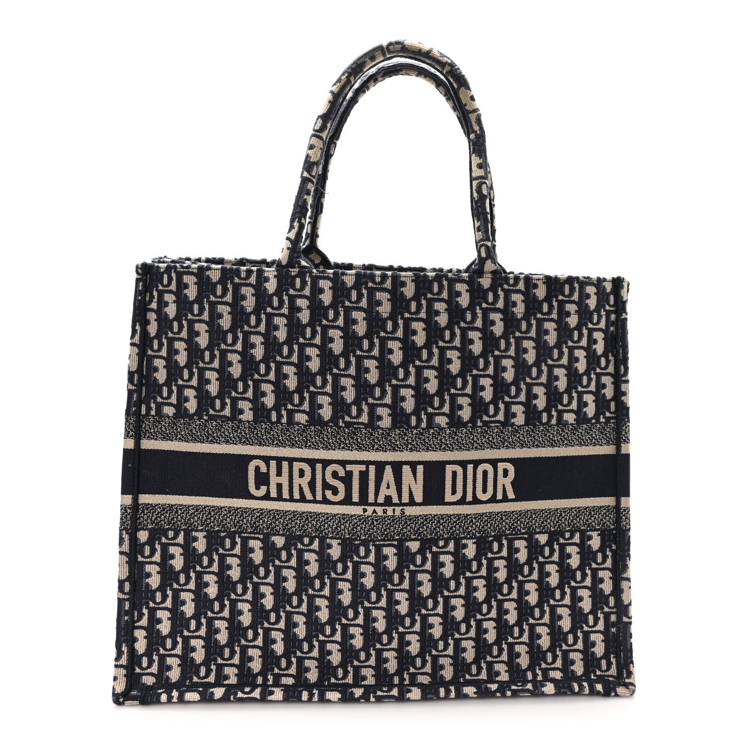 Christian Dior Oblique Large Book Tote Blue Multicolor 1 of 11