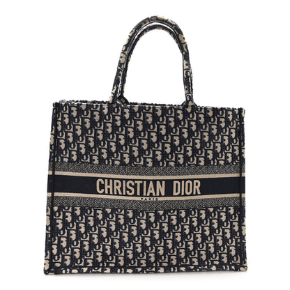 Christian Dior Oblique Large Book Tote Blue Multicolor 1 of 11