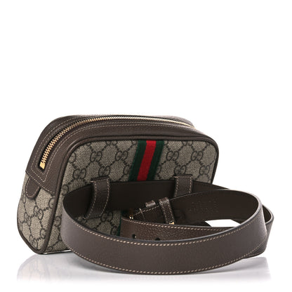 Gucci GG Supreme Monogram Web Small Ophidia Belt Bag 85 34 Dark Brown 3 of 10
