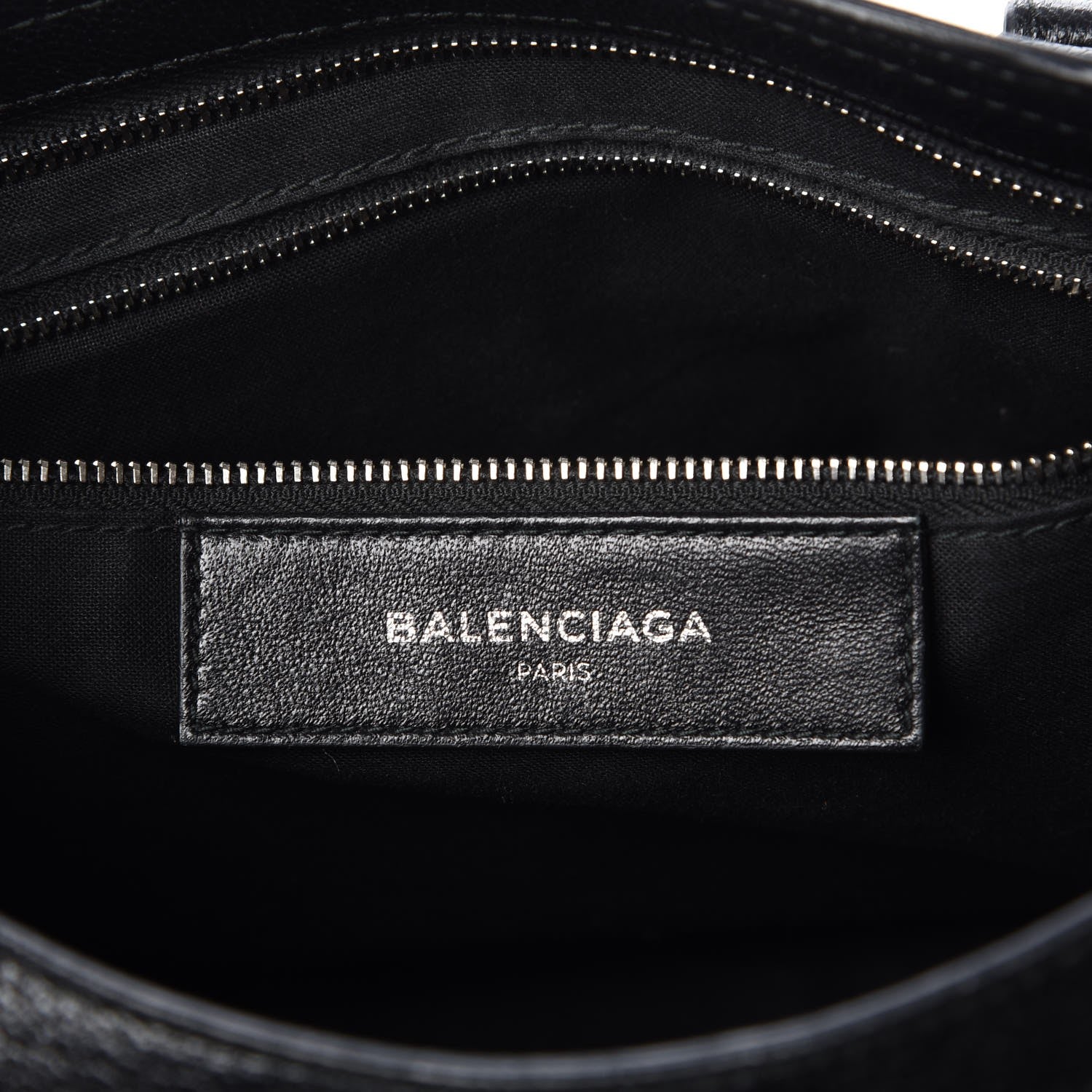 Balenciaga Chevre Silver Metallic Edge Hardware S City Black 6 of 7