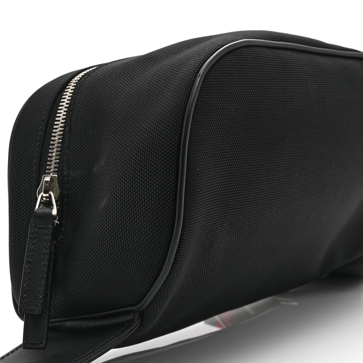 Techno Canvas Web Large Belt Bag Black