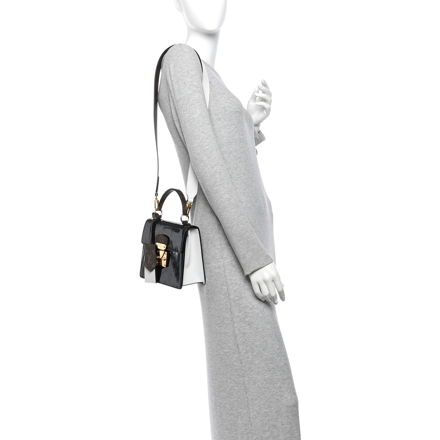 Louis Vuitton Vernis Epi Monogram Spring Street Black 2 of 10