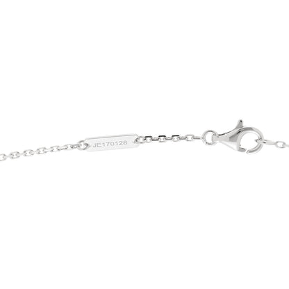 Van Cleef & Arpels 18K White Gold Mother of Pearl Vintage Alhambra Pendant Necklace 3 of 5