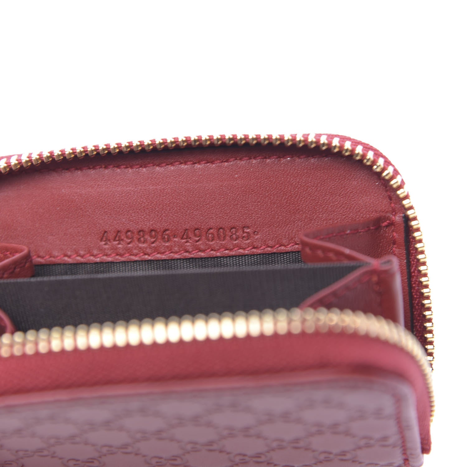 Gucci Microguccissima Zip Around Card Case Red 7 of 8