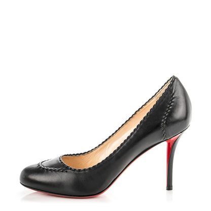 Christian Louboutin Shiny Nappa Marpelissimo 85 Pumps 39 Black 1 of 7