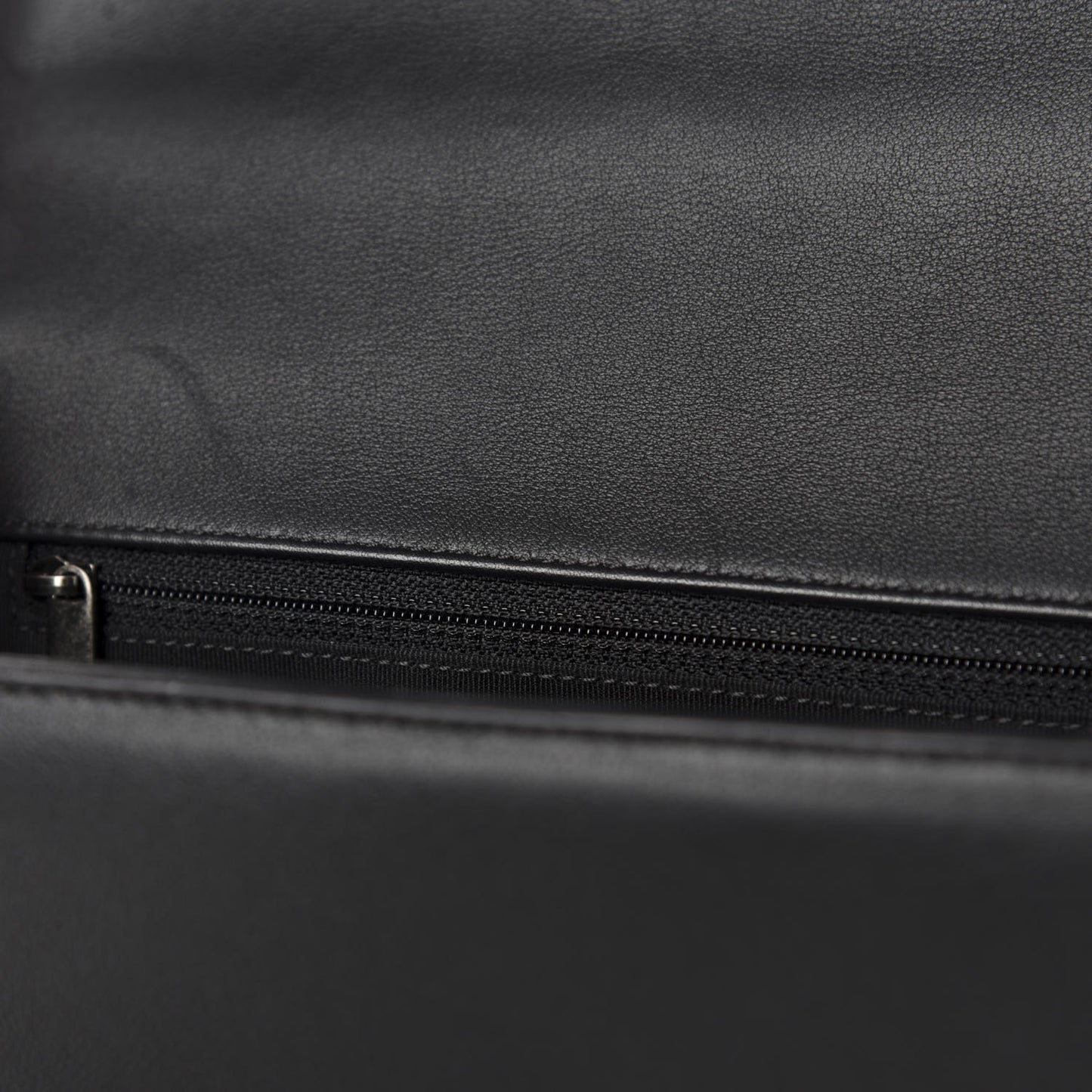 Calfskin Quilted New Medium Boy Flap Black