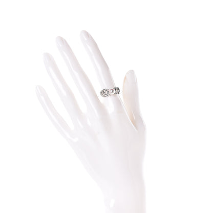Mikimoto 18K White Gold Akoya Pearl 6mm Band Ring 50 5.25 2 of 5