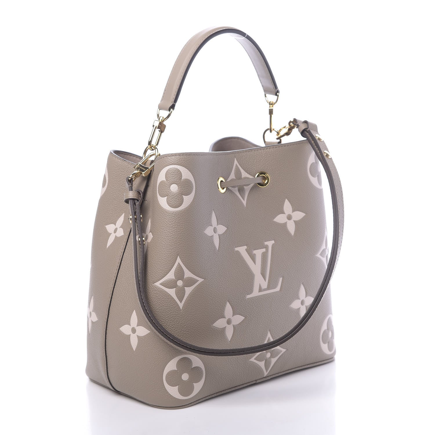 Louis Vuitton Empreinte Monogram Giant Neonoe MM Tourterelle Creme 4 of 11