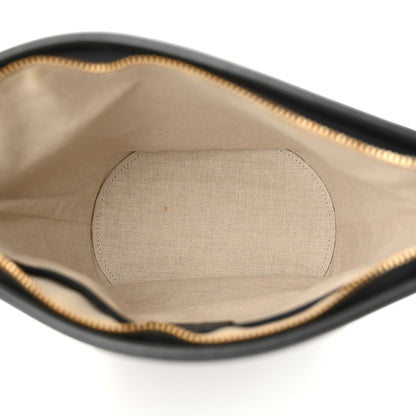 Mansur Gavriel Pebbled Calfskin Zip Bucket Bag Black 5 of 11