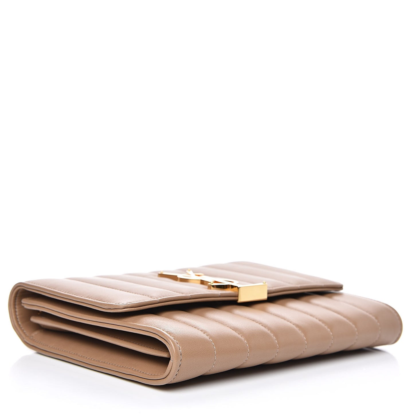 Lambskin Matelasse Monogram Vicky Chain Wallet Peru