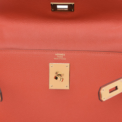 Hermes Taurillon Novillo Verso Kelly Retourne 28 Capucine 7 of 10