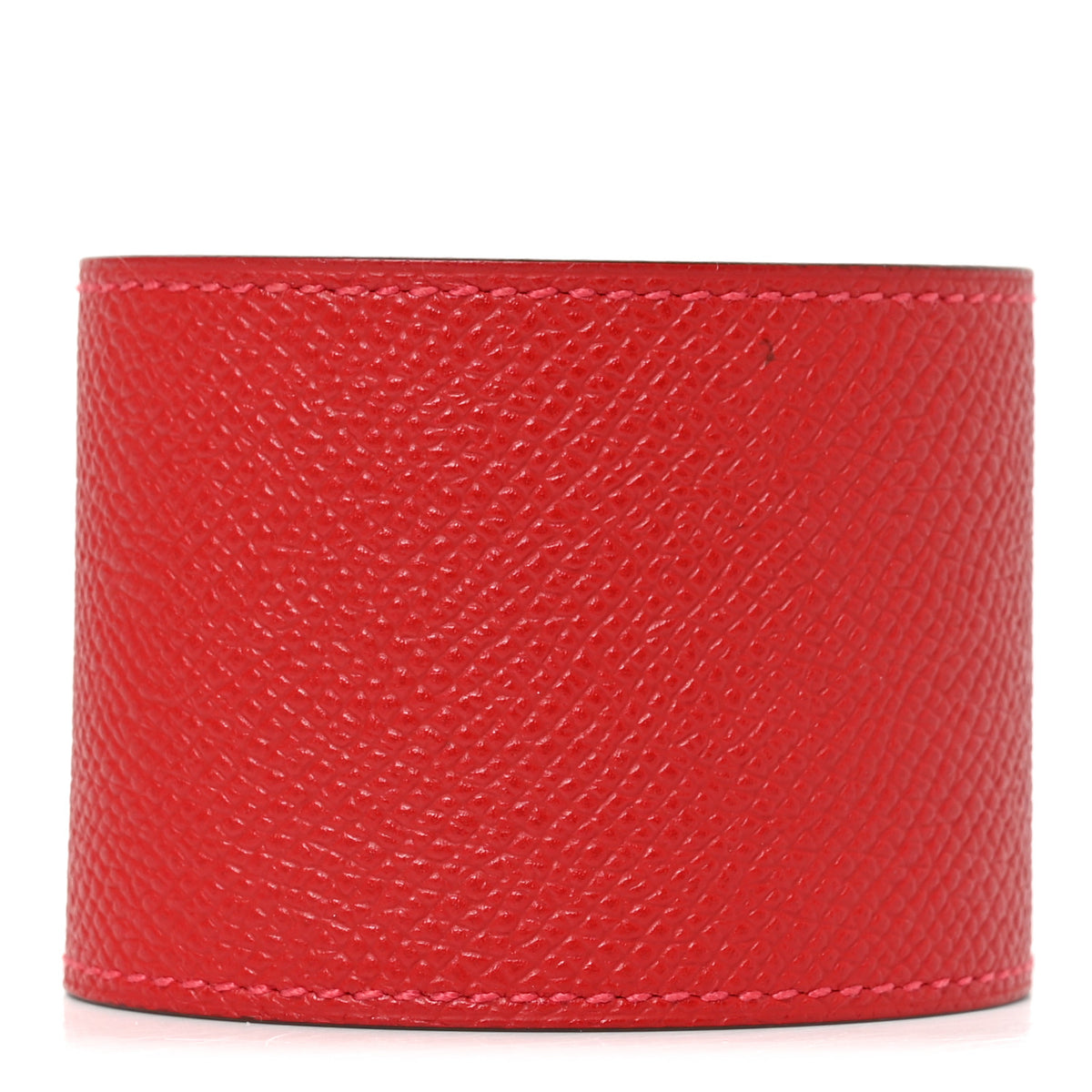 Hermes Epsom Kelly Extreme Dog Bracelet S Rouge Casaque 3 of 5
