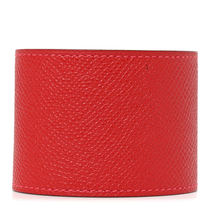 Hermes Epsom Kelly Extreme Dog Bracelet S Rouge Casaque 3 of 5