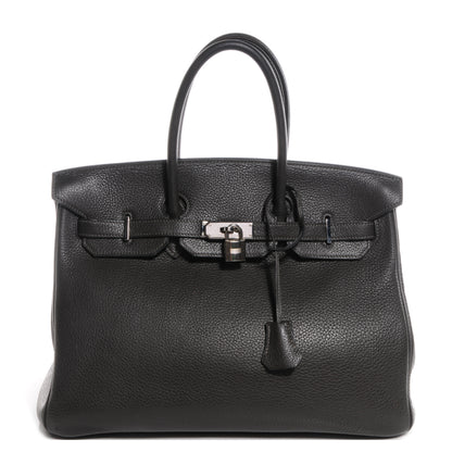 Hermes Taurillon Clemence Birkin 35 Graphite 1 of 9