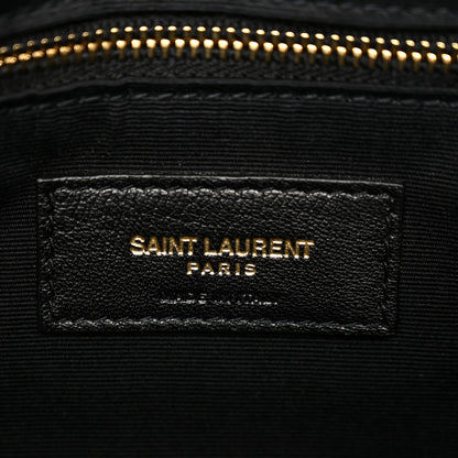 Saint Laurent Calfskin Y Quilted Monogram Medium Loulou Chain Satchel Pebble 7 of 11