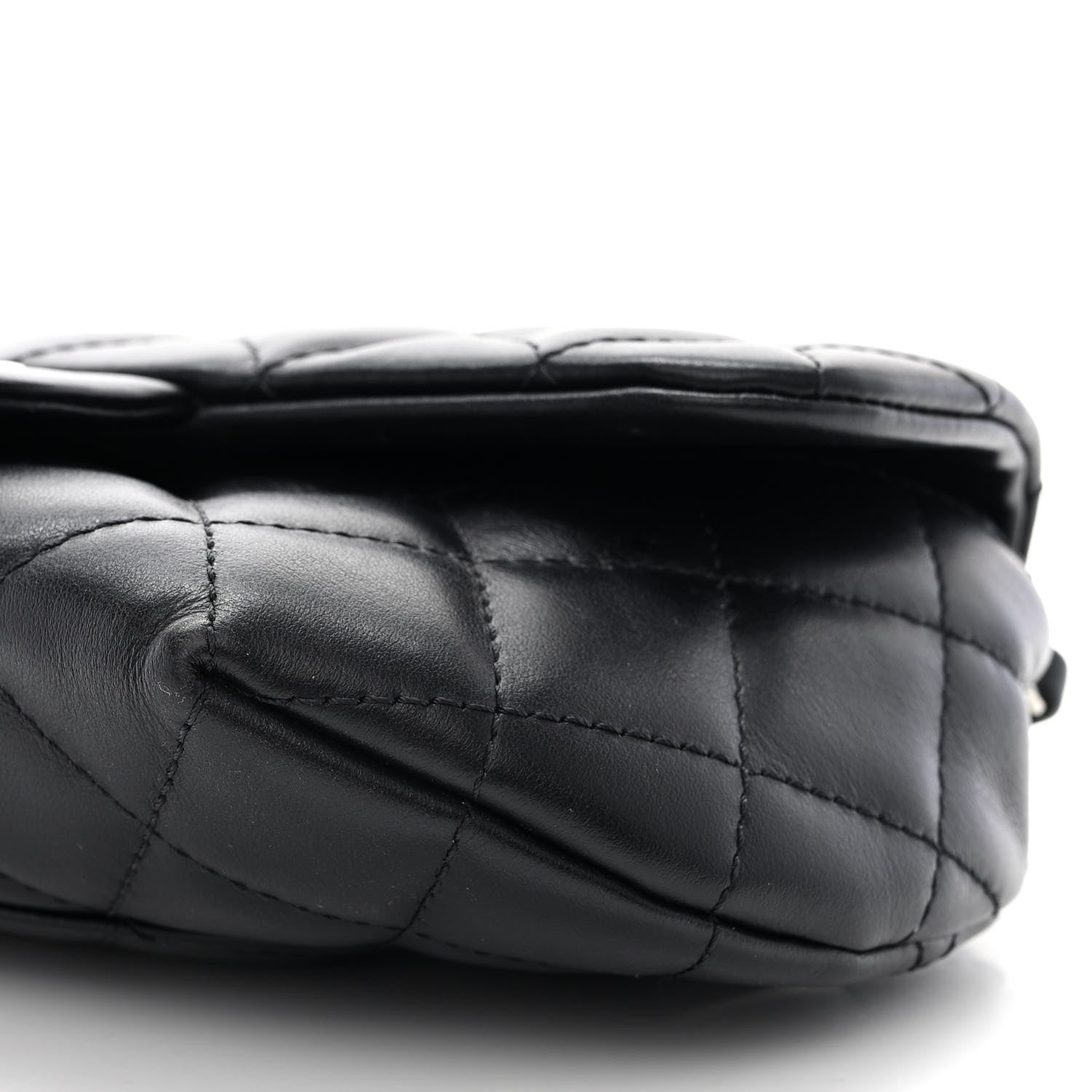 Chanel Calfskin Quilted CC Uniform Flap Belt Bag Black 11 of 13