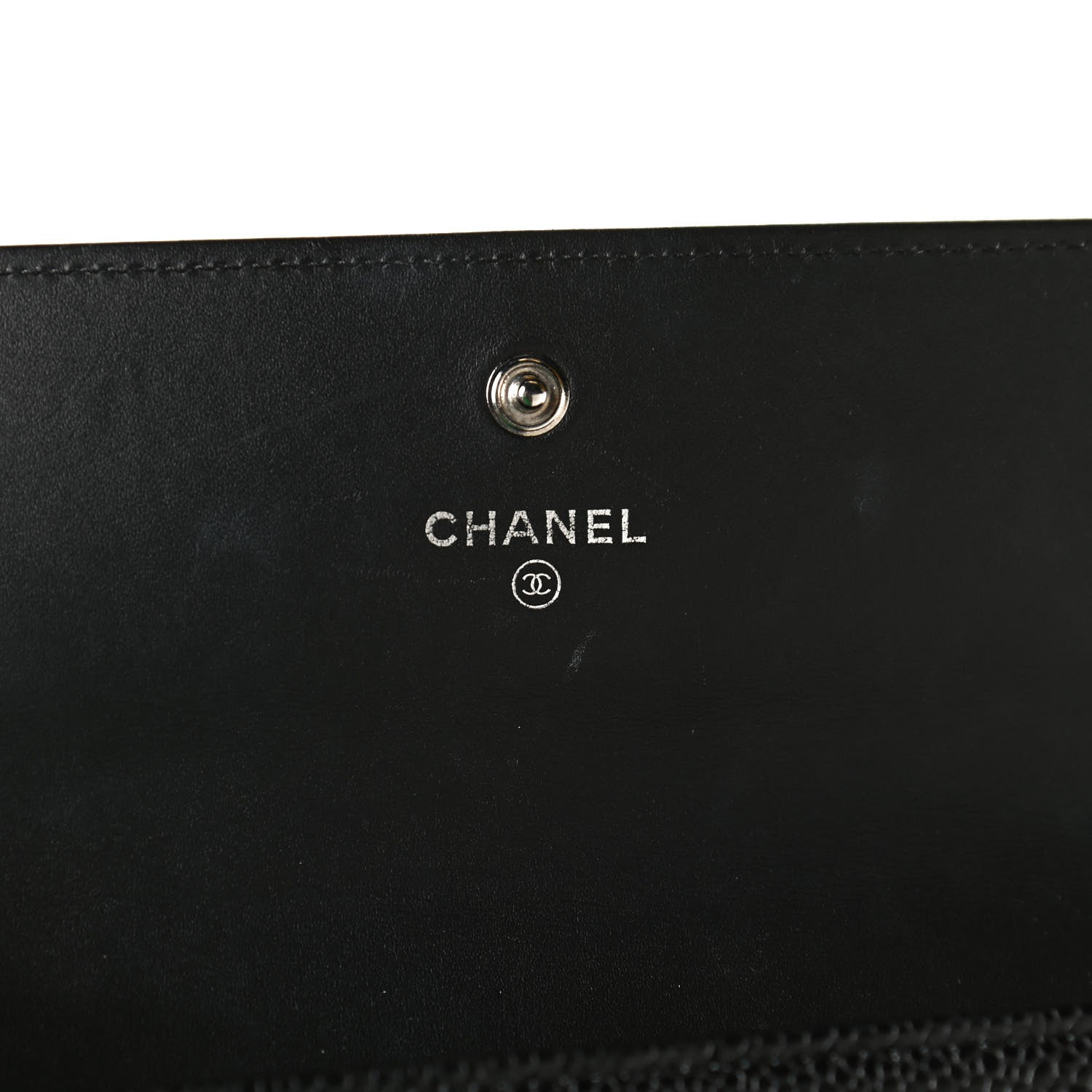 Chanel Caviar Timeless CC Large Gusset Flap Wallet Black 6 of 12