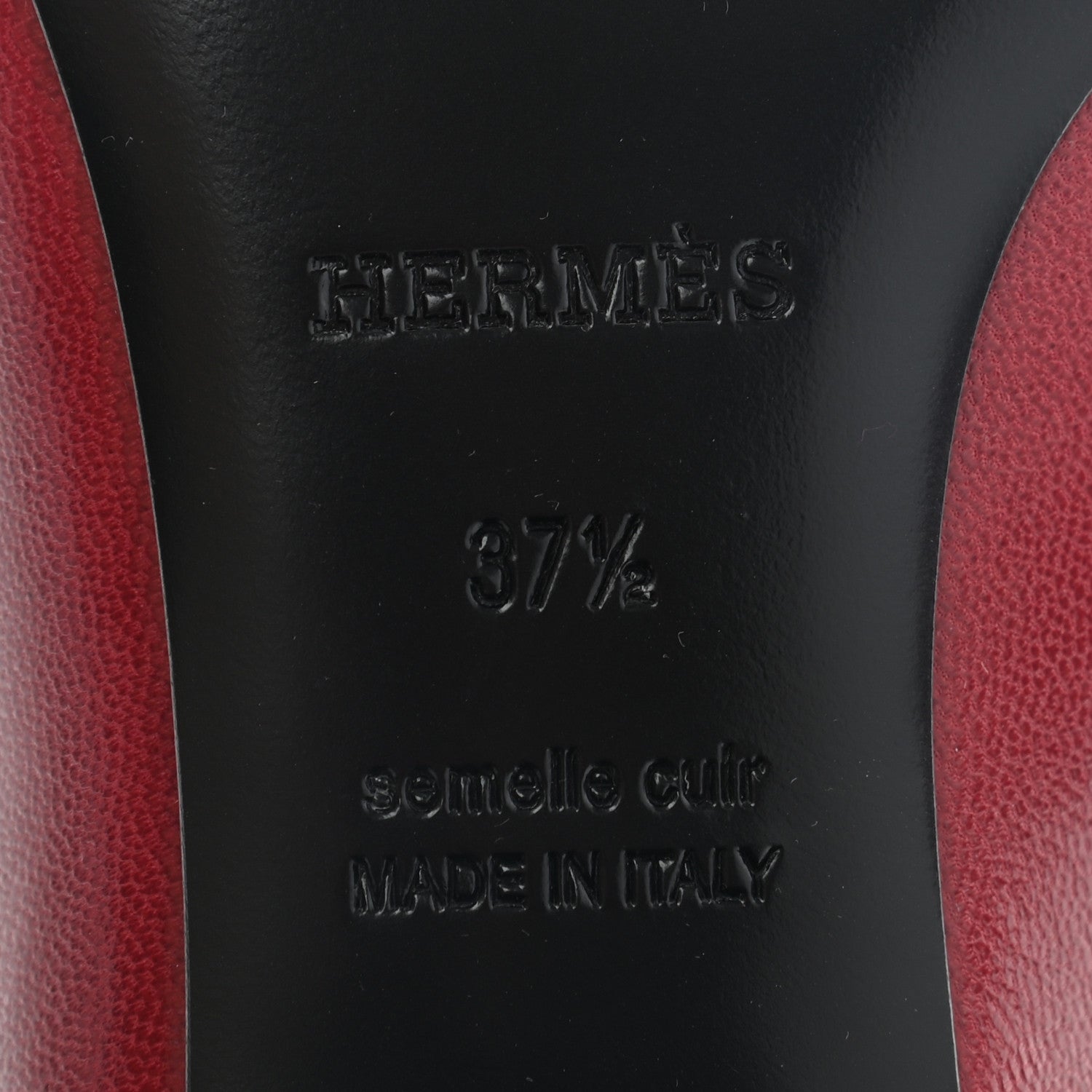 Hermes Goatskin Paradis Mules 37.5 Rouge Tibetain 8 of 9