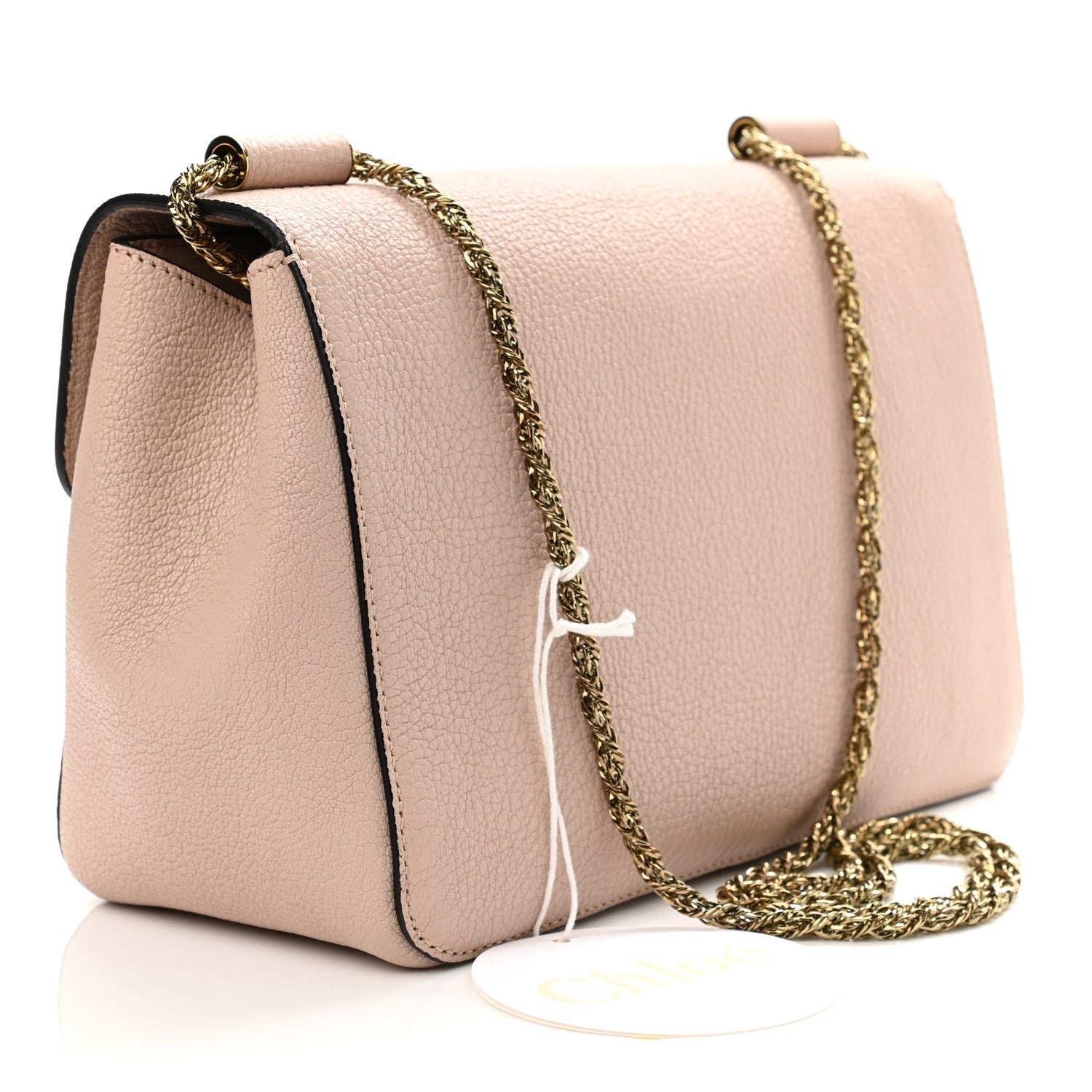 Chloe Goatskin Medium Elsie Shoulder Bag Angora Beige 3 of 10