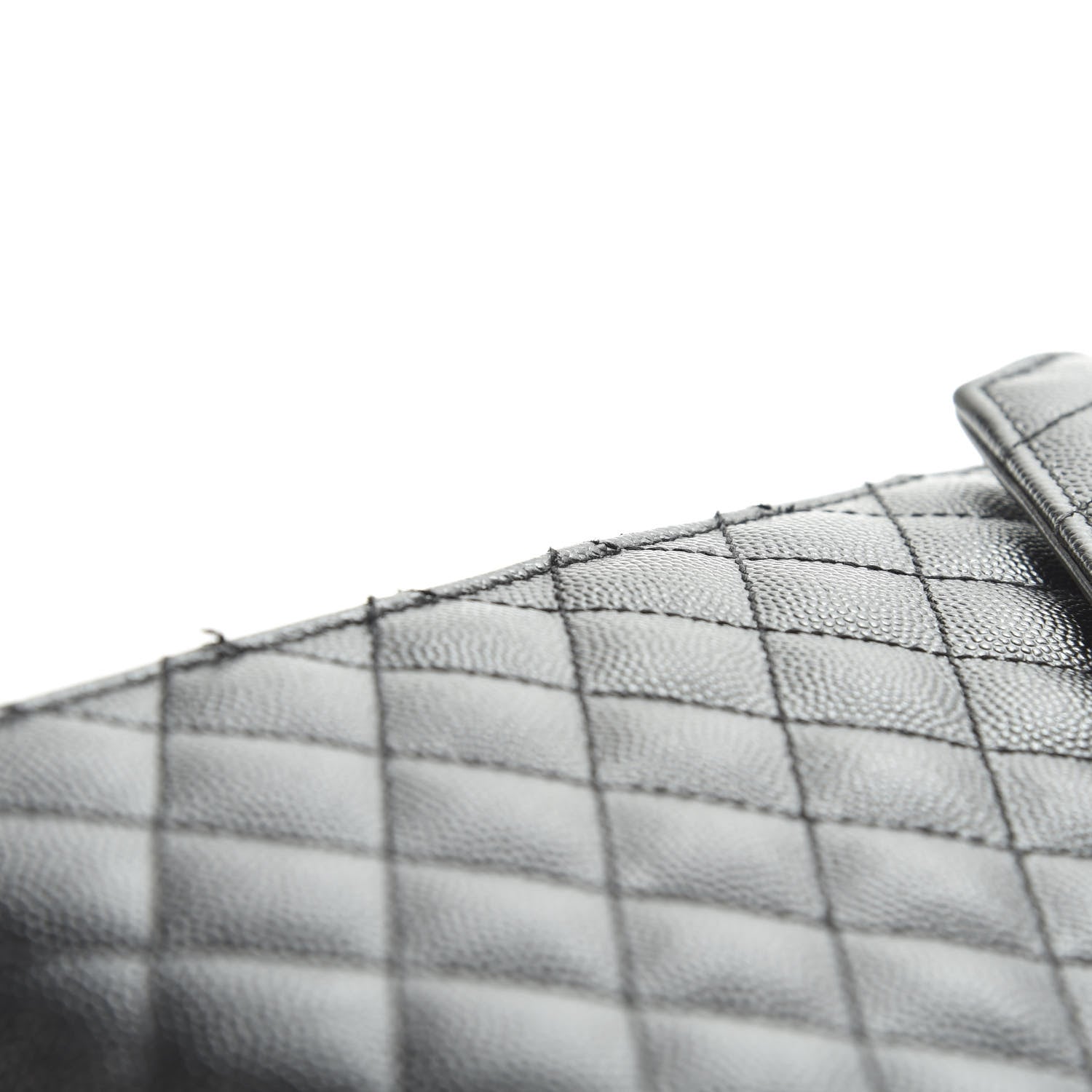 Saint Laurent Grain De Poudre Large Tri-Quilt Monogram Satchel Black 13 of 20