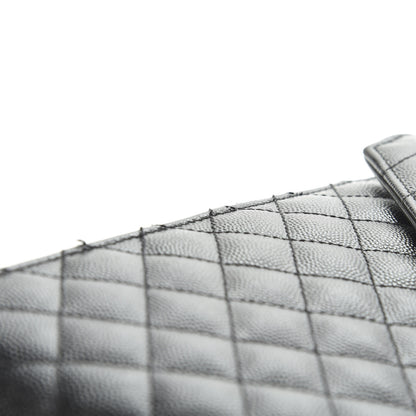 Saint Laurent Grain De Poudre Large Tri-Quilt Monogram Satchel Black 13 of 20