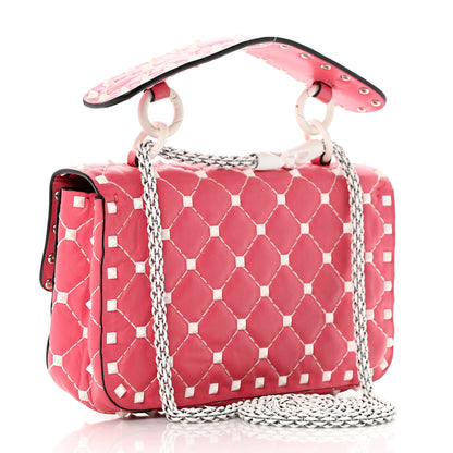 Valentino Garavani Lambskin Small Free Rockstud Spike Shoulder Bag Shadow Pink 3 of 8